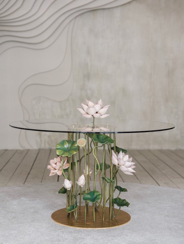 The table “Be like a lotus”