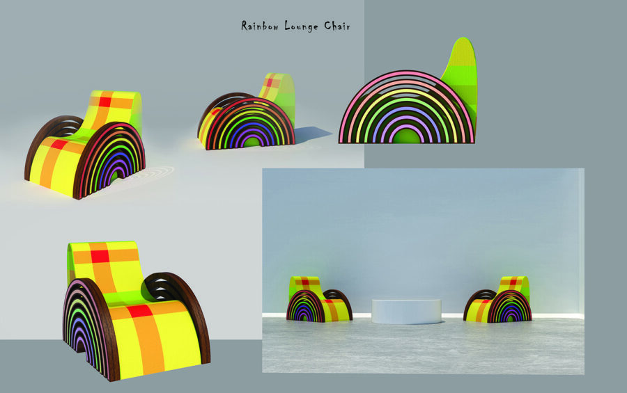 RAINBOW lounge chair